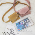 Mini portable de monnaie imperméable portable sac à écharpe rose mignon pour les filles préscolaires pour les filles